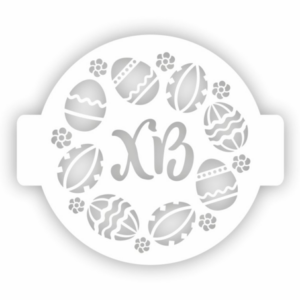Трафарет для торта "ХВ, яйца" 14 см//за шт